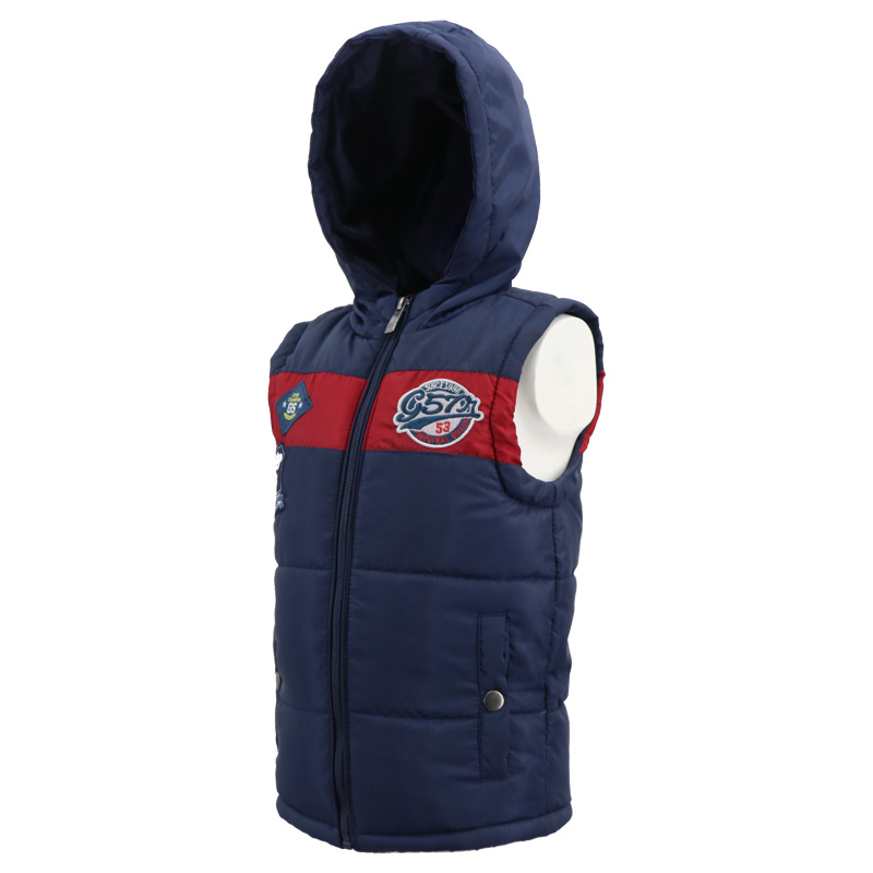 Wholesale Fashion Cheap Vintage Kids Baby Boy Outdoor Winter Cotton Warm Sleeveless Sports Padded Down Coat Ski Puffer Jacket Waistcoat Vest for Children