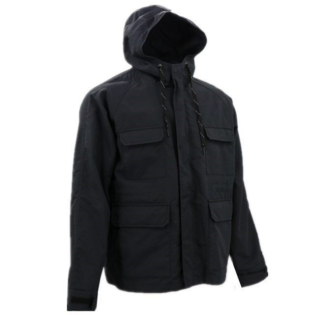 Adults Clothing Black White Winter Warm Office Work Padded Hooded Zip Up Parka Jacket Fashion Cotton Padding Model For Men Wind Breaker Casual Blazers