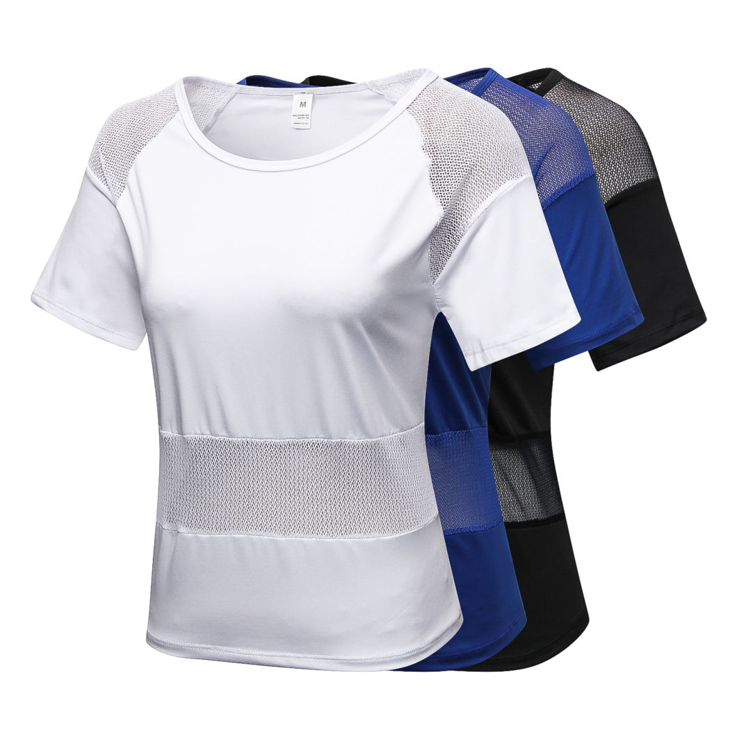 Wholesale Plus Size Women Female Sportswear Activewear Beauty Back Gym Fitness Yoga Clothes Tank Top T Shirt Custom Sport Wear