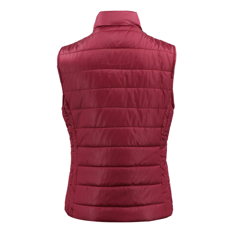 Woman Quilted China Wholesales Coat Winter Cotton Bordeaux Vest