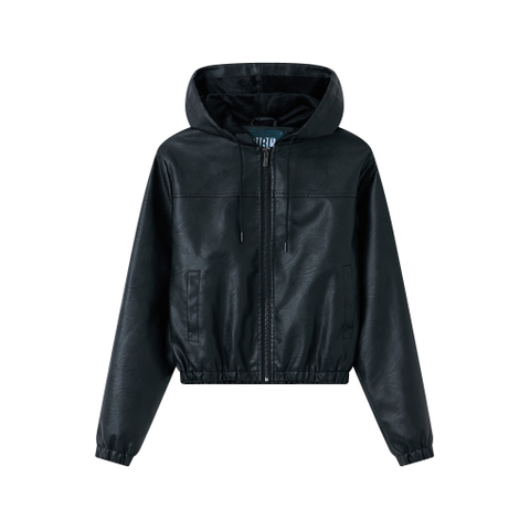 Women's PU jacket, winter coat, fashionable jacket