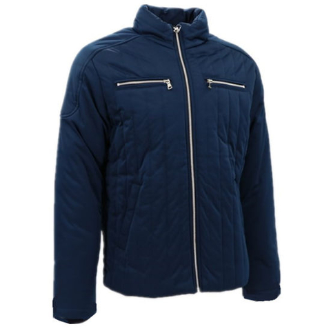 Designer Fashion Custom Made Logo Padded Office Classic Puff Motorcycle Outer Youth Winter Clothing Mens Quilted Bomber Suede Coat Jacket Blue for Male Outdoor