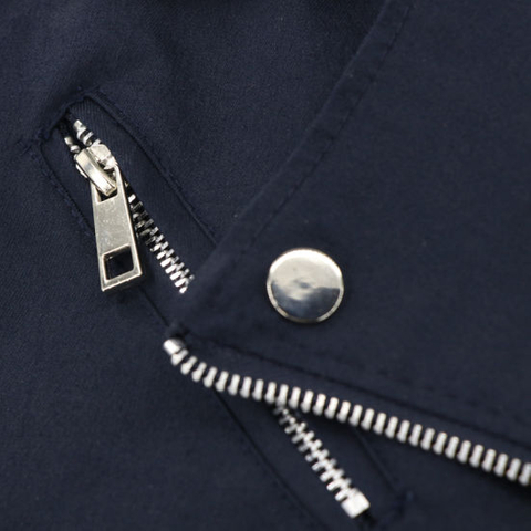 Women Long Fashion Denim Windbreak High Quality Custom Parka Jacket