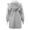 Korea Style Long Leather Soft Hoodie Parka Waterproof Women Coat