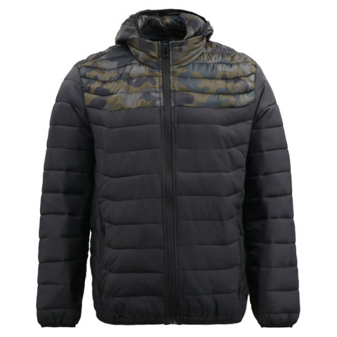 Wholesale High Quality Men′s Casual Camo Hoodies with Zipper Coat Long Waterproof Parka Men Padding Jacket