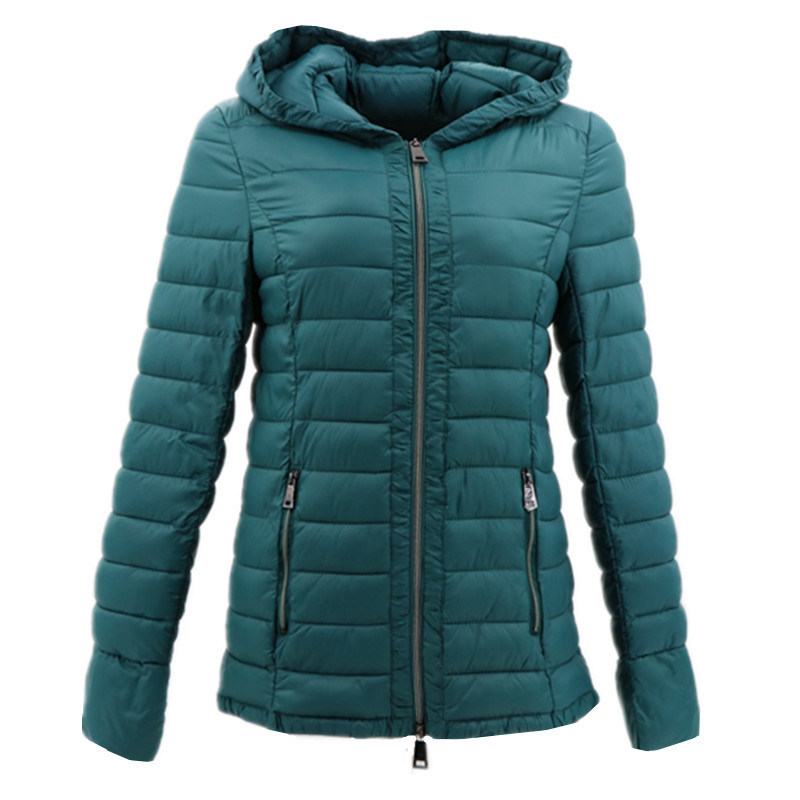Women Jacket Latest Design Plus Size Nylon Waterproof Rain Clothing Hood Green Cotton Padded Coat Chinese Tradition For Winter