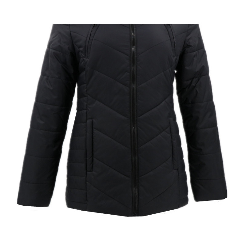 Outdoor Winter Wholesale Fashion Soft Shell Polyester Coat Black Puffer High Quality Custom With Stylish Logo Parka Warm Hooded Long Blazer Women Sale Jacket