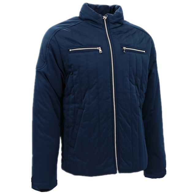 Designer Fashion Custom Made Logo Padded Office Classic Puff Motorcycle Outer Youth Winter Clothing Mens Quilted Bomber Suede Coat Jacket Blue for Male Outdoor