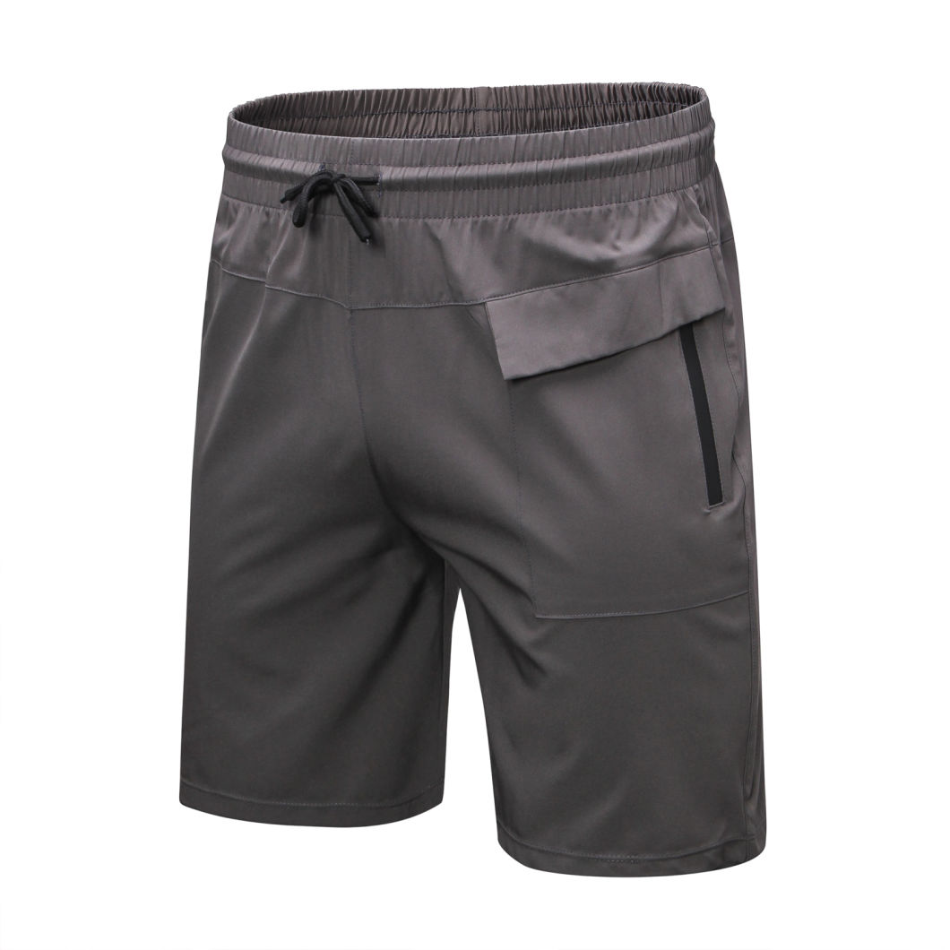 Men Active Black Blue Blank Mesh Baseball Biker Tennis Badminton Jersey Custom Shorts Streetwear Gym with Liner Zipper Pocket