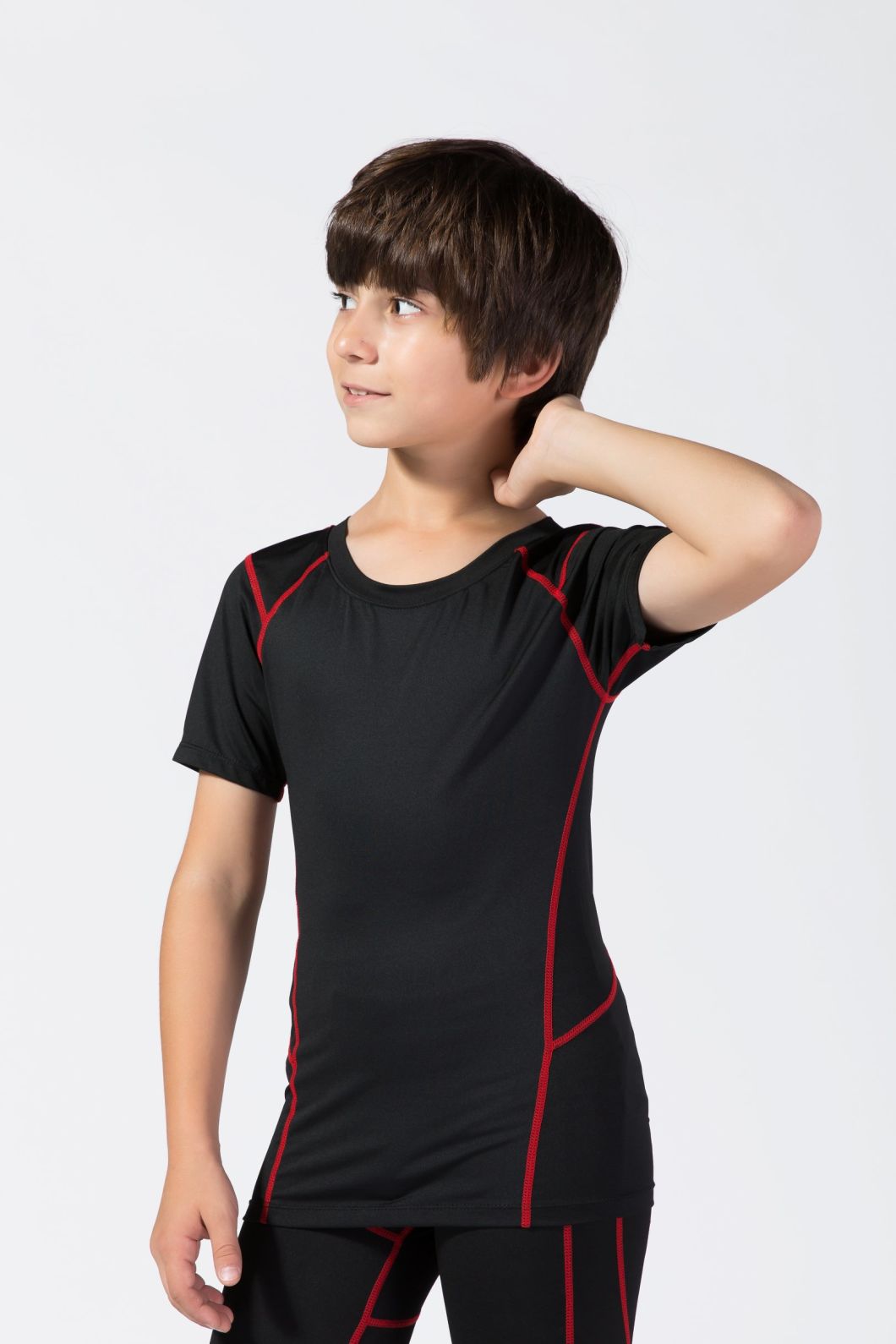 Kid Children Athletic Sportswear Clothes Short Sleeve Sport Polyester Tracksuits Fitness Yoga T Shirt Custom Sizes Print Wear