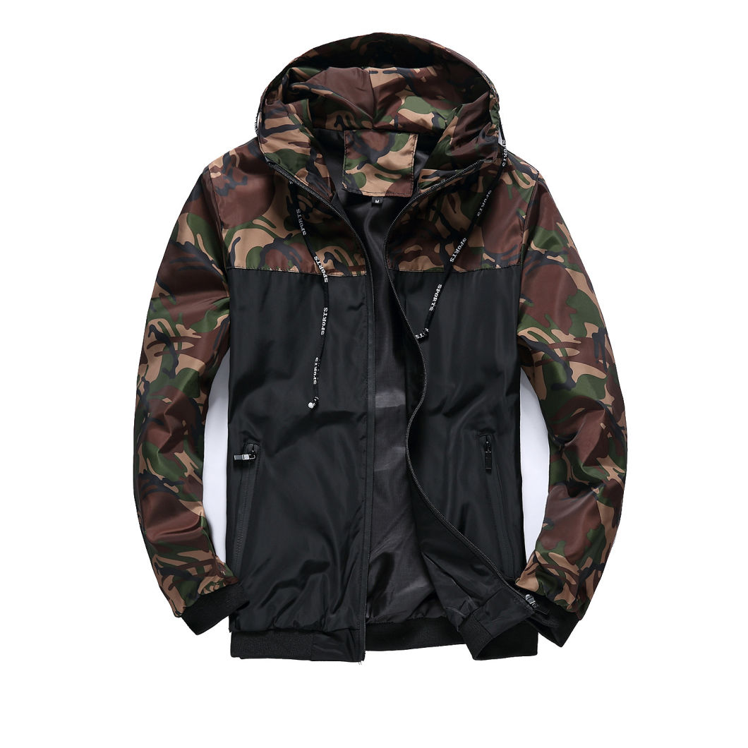 Men Trucker Camouflage Wholesale Military Cowboy Streetwear Fall Camo Windbreaker Bomber Jacket