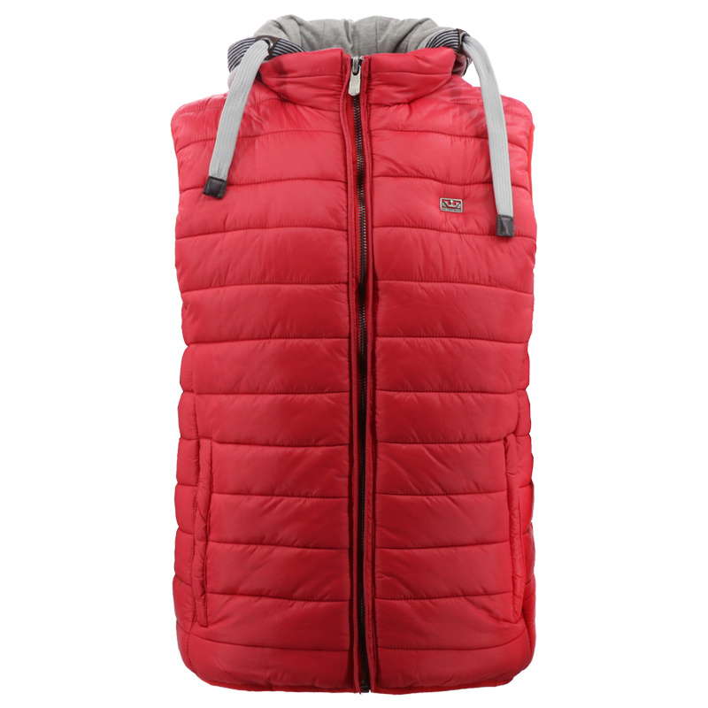 Waterproof Camo Plus Size Down Padding Parka Outdoor Puffer Coat Sleeveless Clothing Winter Wears Jacket Fleece Hoddie Shirt Red Vest for Men Manufacturer