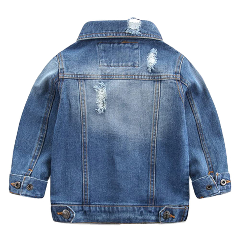 Baby Boys Basic Denim Jacket Button Down Jeans Jacket Top