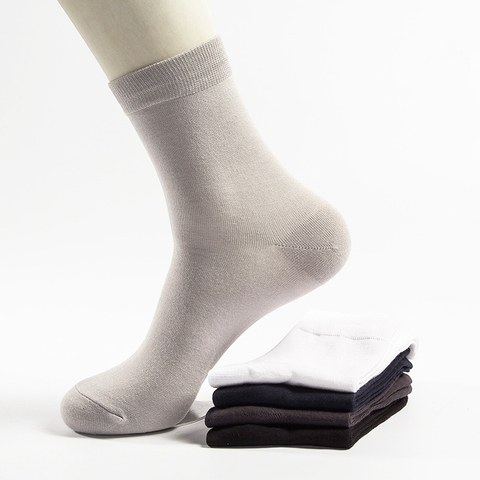 OEM Service Autum Organic Breathable Casual Custom Bamboo Socks for Men
